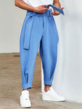 INCERUN Men's Casual Solid Color Loose Pants SKUH95615