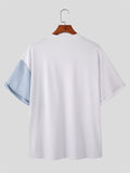 Mens Contrast Patchwork Chain Design T-Shirt SKUK05334