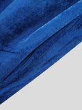 Mens Solid Velvet Zip Front Pocket Jumpsuit SKUJ89251