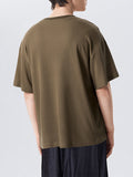 Mens Solid Short Sleeve Crew Neck T-shirt SKUJ94172