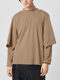Mens Solid Four Sleeves Design T-shirt SKUJ97673