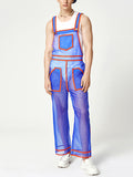 Mens Mesh See Through Casual Overalls SKUJ55273