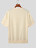 Mens Solid Waffle Knit Short Sleeve T-shirt SKUK01047