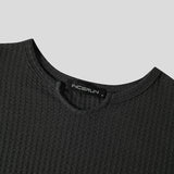 Mens Casual V-neck Pullover Long-sleeved T-Shirts SKUH76207