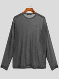 Mens Mesh Thin Sunscreen Long-sleeved T-Shirt SKUI52822
