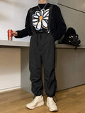 Mens Solid Drawstring Casual Jumpsuit With Pocket SKUK00635