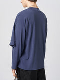 Mens Solid Four Sleeves Design T-shirt SKUJ97673
