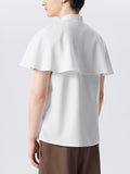 Mens Cloak Design Bowknot Neck Shirt SKUJ96667