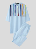 Mens Muslim Multicolor Tassel Two Pieces Outfits SKUJ92264