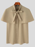 Mens Cloak Design Bowknot Neck Shirt SKUJ96667