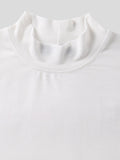 INCERUN Herren-T-Shirt mit Stehkragen und schmaler Passform SKUJ03680