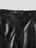 Pantalon en cuir PU skinny sexy pour hommes SKUI84286