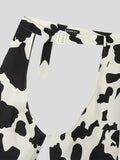 Mens Cow Printed Cutout Pants SKUJ21127