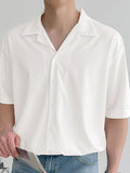 Mens Revere Collar Half Sleeve Button Shirt SKUJ40239