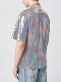 Mens Colorful High Shine Pocket T-Shirt SKUJ98542