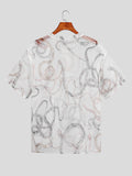 Durchsichtiges Herren-Mesh-T-Shirt mit Schlangenmuster SKUJ23302