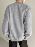 Mens Solid High Neck Long Sleeve Sweatshirt SKUJ89232