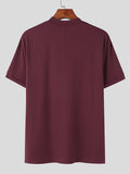 Mens Solid Pit Striped Short Sleeve T-shirt SKUJ95026