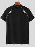 Mens Contrast Cutout Short Sleeve T-shirt SKUJ99705