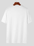 Lässiges Kurzarm-T-Shirt für Herren mit V-Ausschnitt SKUI84263