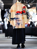 Mens Architectural Print Vintage Loose Kimono SKUJ92625