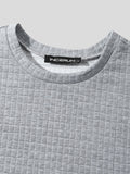 Kurzärmliges T-Shirts-Shorts-Set für Herren aus Bump-Stoff SKUI84188