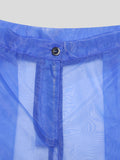 Pantalon de poche en maille sexy transparent pour homme SKUI08569
