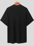 T-shirt plissé à manches courtes pour homme SKUJ37846