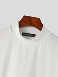 Mens Solid High Neck Casual T-Shirt SKUJ99682