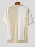 Mens Contrast Patchwork Short Sleeve T-shirt SKUJ91174