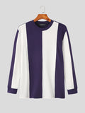 Mens Japan Contrast Patchwork Long Sleeve T-shirt SKUJ90553