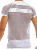Men's Sexy Shiny Mesh See-through T-Shirts SKUH56301