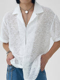 Kurzärmliges herren-t-shirt mit fransen skuj13674