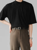 T-shirt plissé à manches courtes pour homme SKUJ37846