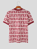 Mens Japan Geo Pattern Short Sleeve T-shirt SKUJ91191