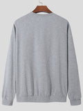 Mens Irregular Solid Long Sleeve Sweatshirt SKUJ82813