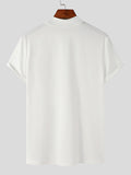 Mens Solid High Neck Casual T-Shirt SKUJ99682