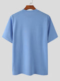 Mens Striped Short Sleeve Knit T-shirt SKUJ91193