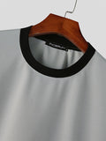 Mens Patchwork Contrast Long Sleeve T-shirt SKUJ95790