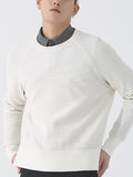 Pull col rond tricoté couleur unie pour homme SKUI36729