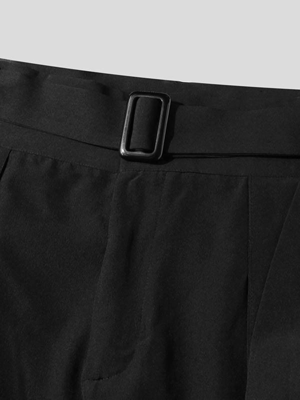 Mens Three-dimensional Pocket Belt Loose Pants SKUI47192