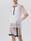 Mens See Through Patchwork Two Pieces Outfits SKUK00057