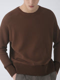 Pull col rond tricoté couleur unie pour homme SKUI36729
