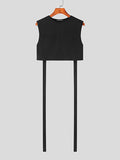 Mens Back Cutout with Belts Crop Tank SKUJ44495