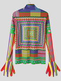 Mens Multicolor Polka Dot Print Gloves T-shirt SKUJ93853