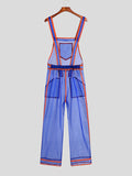 Mens Mesh See Through Casual Overalls SKUJ55273