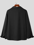 Men's Loose Solid Color Long-sleeved Shirts SKUI05257
