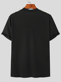Mens Chain Design Half-Collar T-Shirt SKUK03237