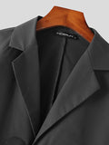 Mens Solid Long Sleeve Crop Blazer SKUJ54093