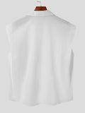 Mens Loose Solid Color Sleeveless Shirts SKUI99179